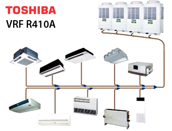 Мультизональная VRF система SMMS Toshiba (R410а) 